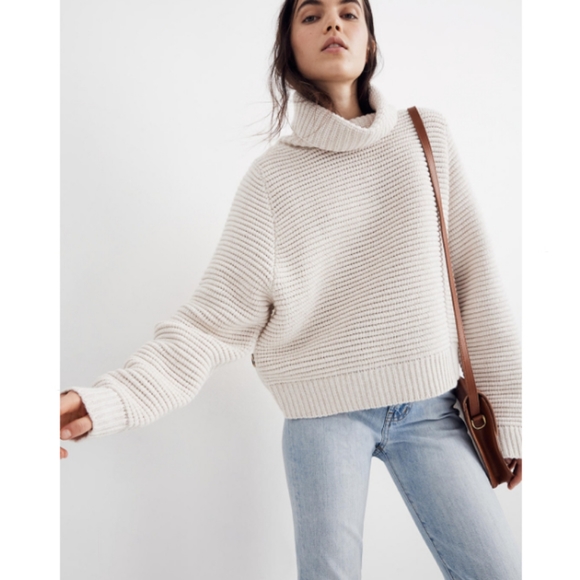 Madewell Sweaters - Madewell side button turtleneck sweater NWOT